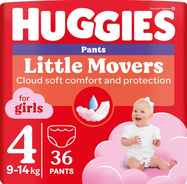 Трусики для дівчаток Huggies Pants 4 р 36 шт.