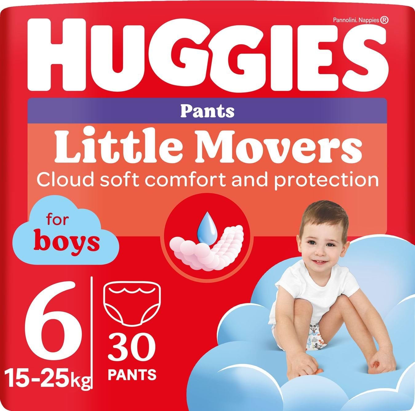 Трусики для хлопчиків Huggies Pants 6 р 30 шт.