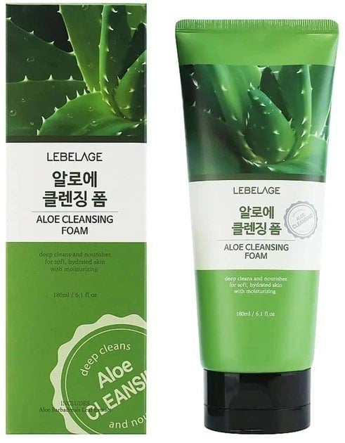 Lebelage пінка д/вмивання очищувальна Aloe, 180мл