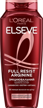 Шампунь L'Oréal Paris Elseve Full Resist Arginine для ослабленого волосся, схильного до випадіння 250 мл фото 5