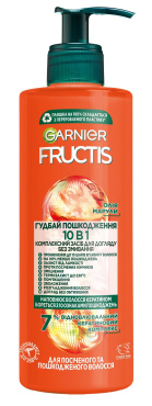 Комплексное средство Garnier Fructis Goodbye Damage 10 в 1 для ухода без смывания для секущихся и поврежденных волос 400 мл