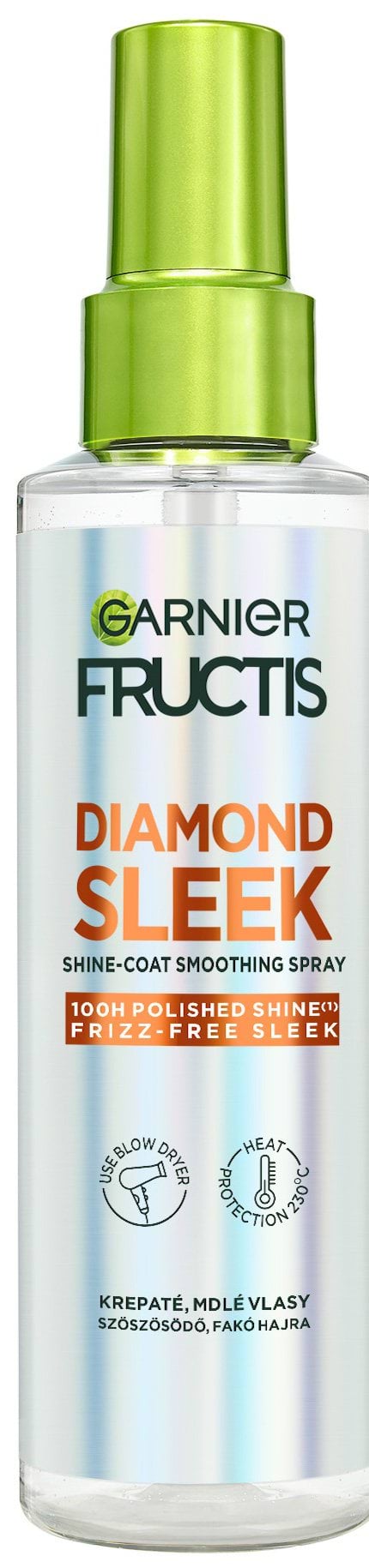 Спрей Garnier Fructis Keratin Sleek розгладження та блиск для пухнастого та сухого волосся 150 мл