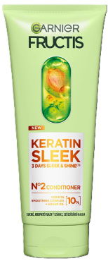 Кондиционер Garnier Fructis Keratin Sleek разглаживание и блеск для пушистых и сухих волос 200 мл