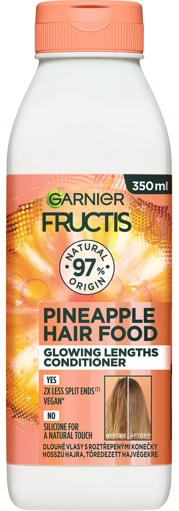 Бальзам-ополіскувач Garnier Fructis Hair Food Pineapple для довгого та тьмяного волосся 350 мл 6