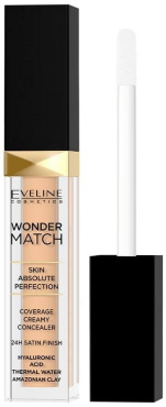 Консилер для лица Eveline Cosmetics Wonder Match Coverage Creamy Concealer 10 Light Vanilla 6.8 мл фото 3
