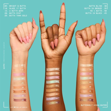 Хайлайтер NYX Professional Makeup Buttermelt Highlighter пудровый оттенок 10 Glaze it Butta 5 г фото 9