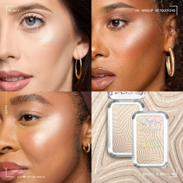 Хайлайтер NYX Professional Makeup Buttermelt Highlighter пудровый оттенок 05 Bright & Butta 5 г фото 2