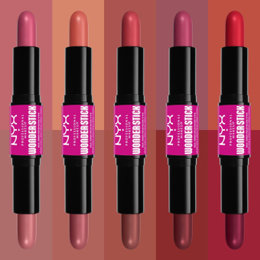 Румяна для лица NYX Professional Makeup Wonder Stick Dual Ended Cream Blush Stick 03 Coral and Deep Peach 4 г фото 3