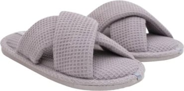 Капці домашні жіночі Twins HS-VL вафельні сірі р. 38/39 фото 2