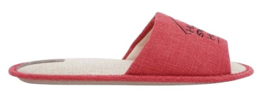 Капці домашні жіночі Twins HS-VL з вишивкою рогожка Red р. 40/41