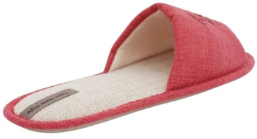 Капці домашні жіночі Twins HS-VL з вишивкою рогожка Red р. 40/41 фото 3