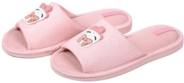 Капці домашні жіночі Twins HS-VL люрекс пудровий р.36/37 фото 1