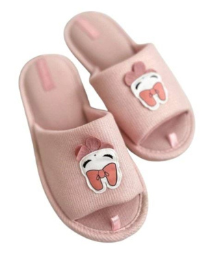 Капці домашні жіночі Twins HS-VL люрекс пудровий р.36/37 фото 3