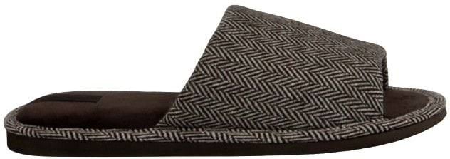 Домашние мужские тапочки Twins HS-VL елочка коричневые р.44-45 фото 9