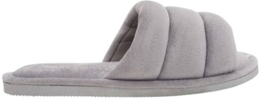 Капці домашні жіночі Twins HS-VL плюшеві з прошивкою сірі р. 36/37