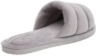 Капці домашні жіночі Twins HS-VL плюшеві з прошивкою сірі р. 36/37 фото 3