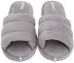 Капці домашні жіночі Twins HS-VL плюшеві з прошивкою сірі р. 36/37 фото 4
