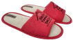 Капці домашні жіночі Twins HS-VL з вишивкою рогожка Red р. 38/39 фото 7