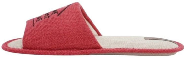Капці домашні жіночі Twins HS-VL з вишивкою рогожка Red р. 38/39 фото 2
