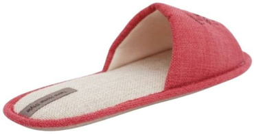 Капці домашні жіночі Twins HS-VL з вишивкою рогожка Red р. 38/39 фото 3