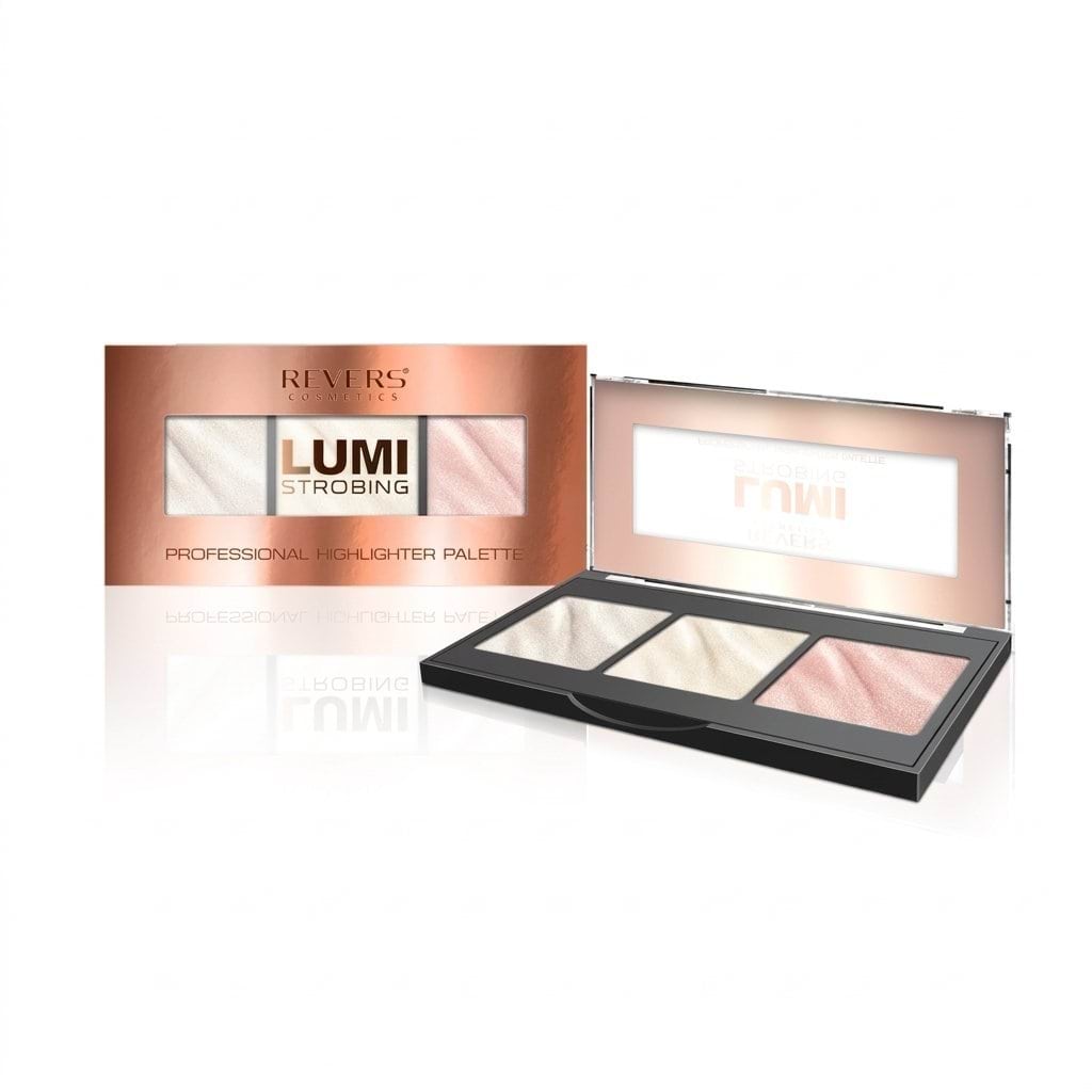 Хайлайтер для обличчя REVERS Lumi Strobing Professional Highlighter Palette відтінок №01, 12.5 г