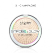 Хайлайтер для обличчя REVERS Strobe & Glow Highlighter відтінок 03, 8 г фото 1