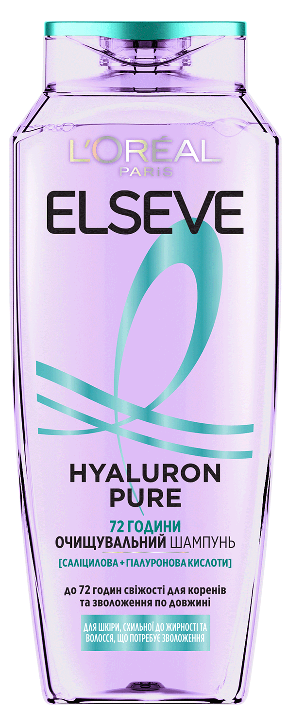 Шампунь L'Oréal Paris Elseve Hyaluron pure очищаючий, схильний до жирності волосся 250 мл 1
