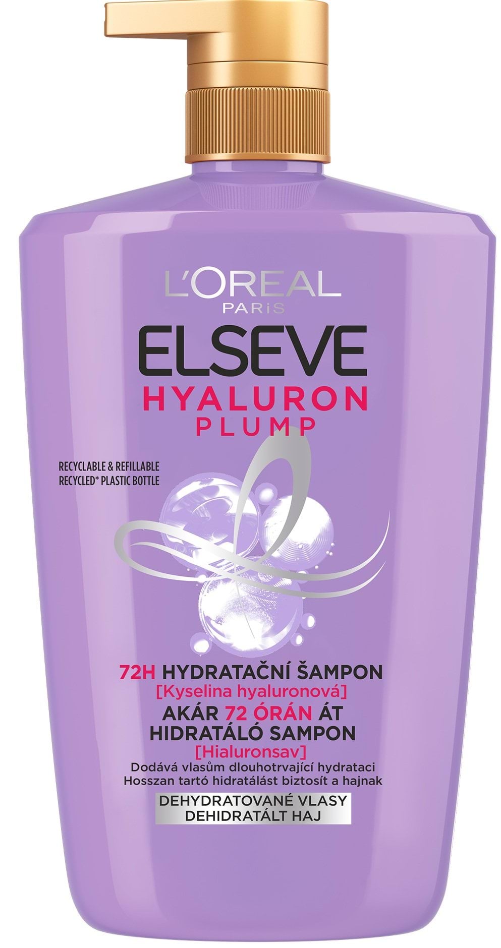 Шампунь-філер L'Oréal Paris Elseve Hyaluron plump, для волосся, що потребує зволоження та об'єму 1000 мл 2