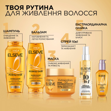 Шампунь L'Oréal Paris Elseve Роскошь масел для сухих волос, нуждающихся в питании 250 мл фото 6