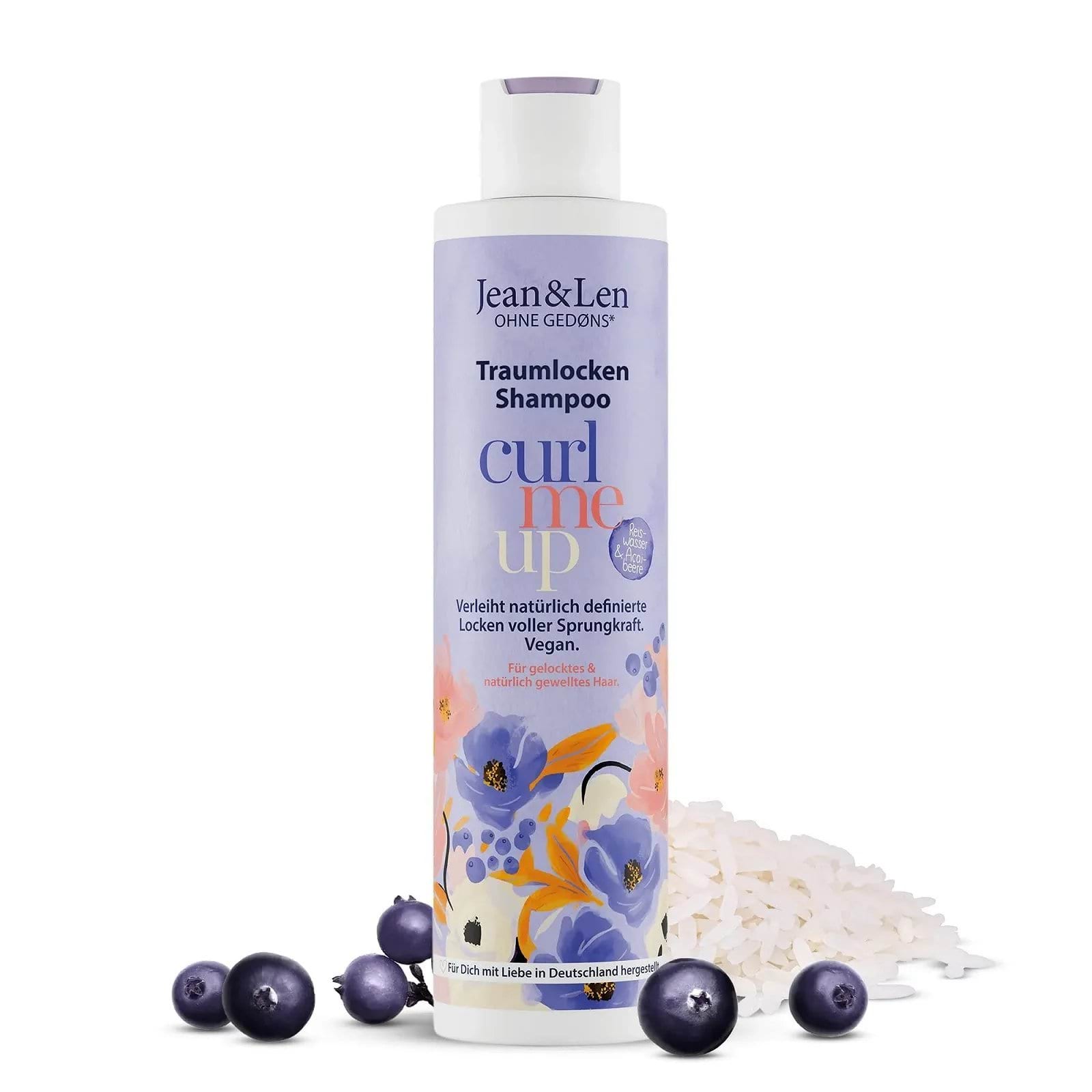 Шампунь Jean & Len Shampoo Рисова вода та ягоди асаї для кучерявого волосся 300 мл фото 1