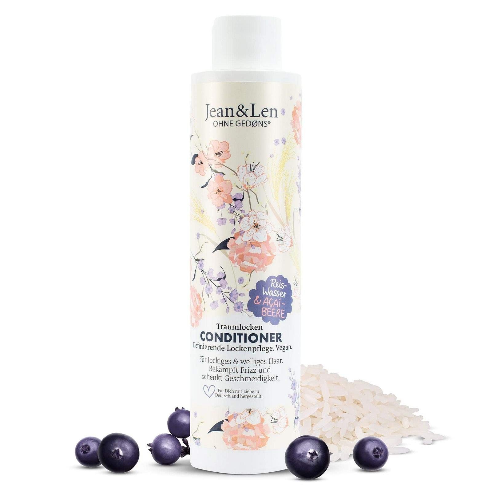 Кондиціонер Jean & Len Conditioner Рисова вода та ягоди асаї для кучерявого волосся 300 мл фото 1