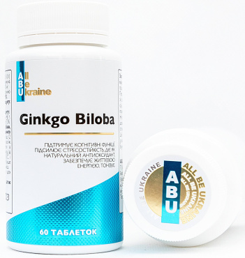 Добавка диетическая ABU Ginkgo Biloba 60 шт. фото 4
