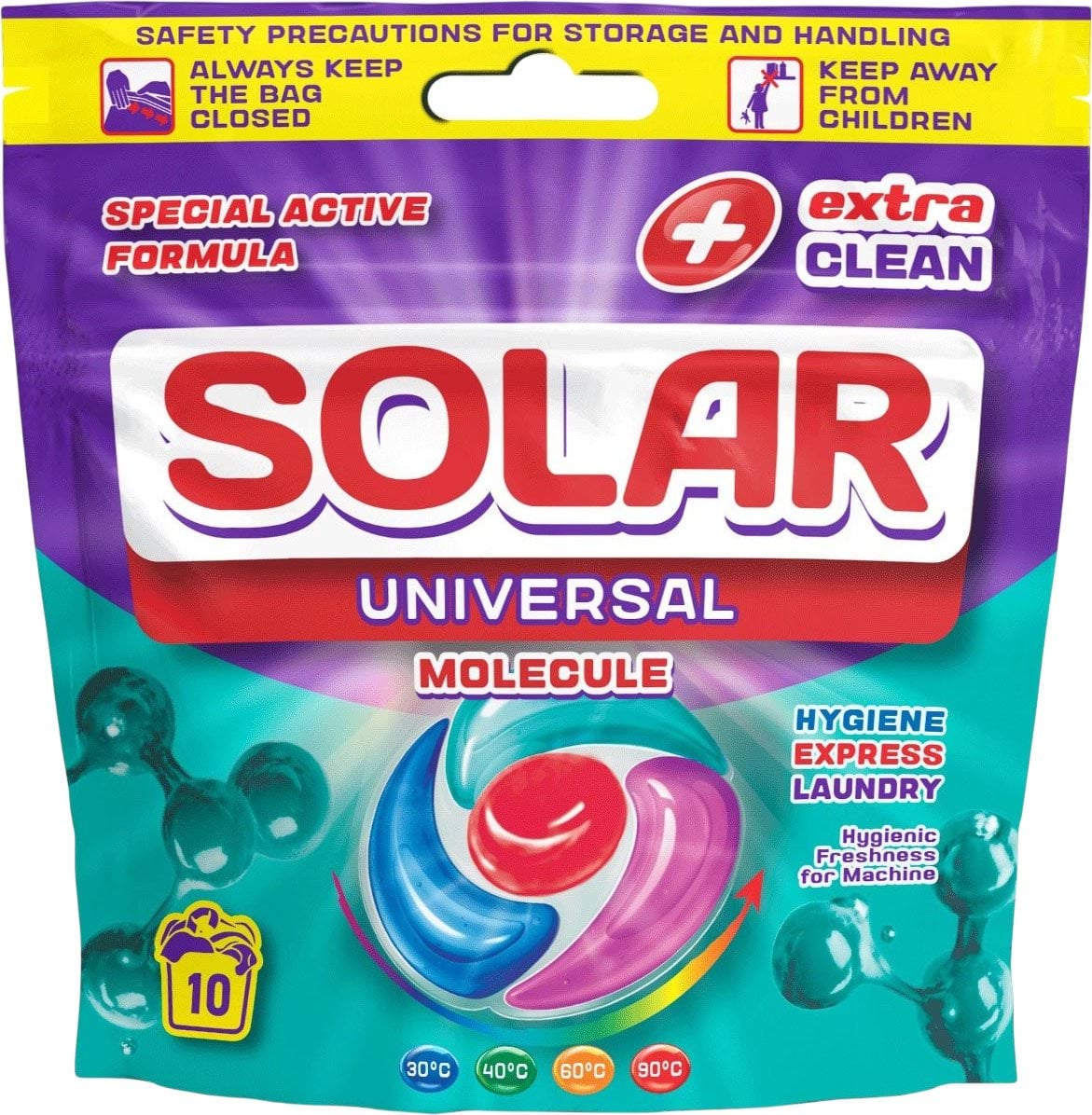 Капсули для прання Solar Universal Molecule 10 шт. 1