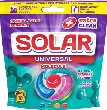 Капсулы для стирки Solar Universal Molecule 10 шт.