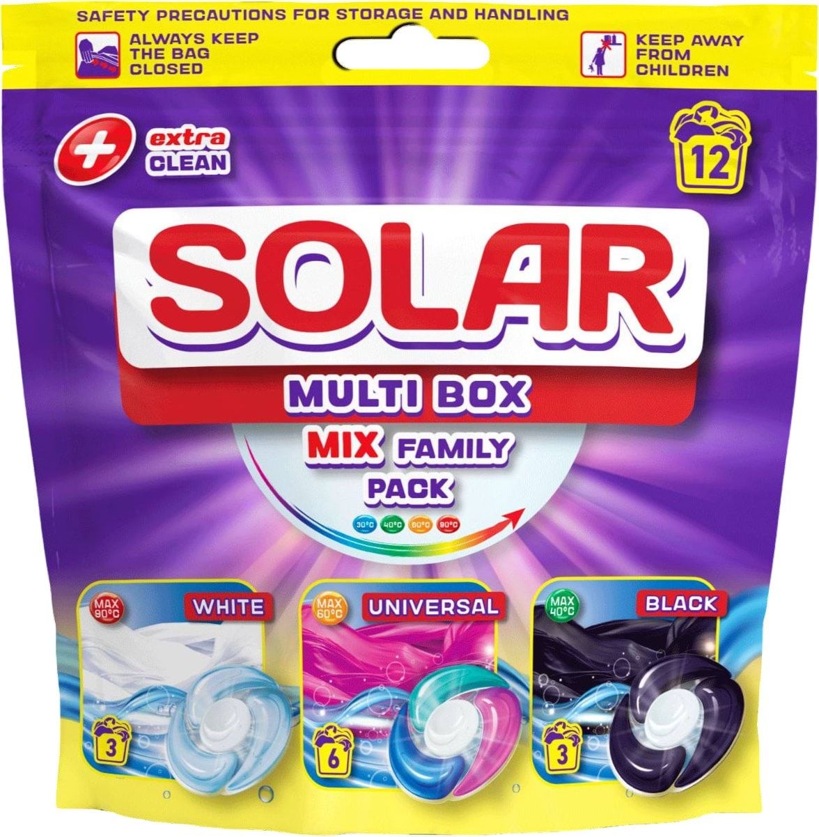Капсули для прання Solar Multi Box 12 шт.