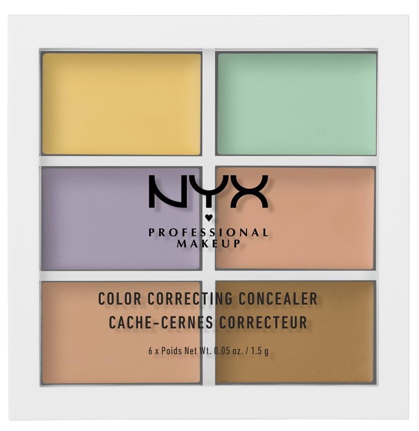 Палитра для контуринга лица NYX Professional Makeup Palette Conceal Correct Contour Color Correcting Concealer оттенок 04, 9 г
