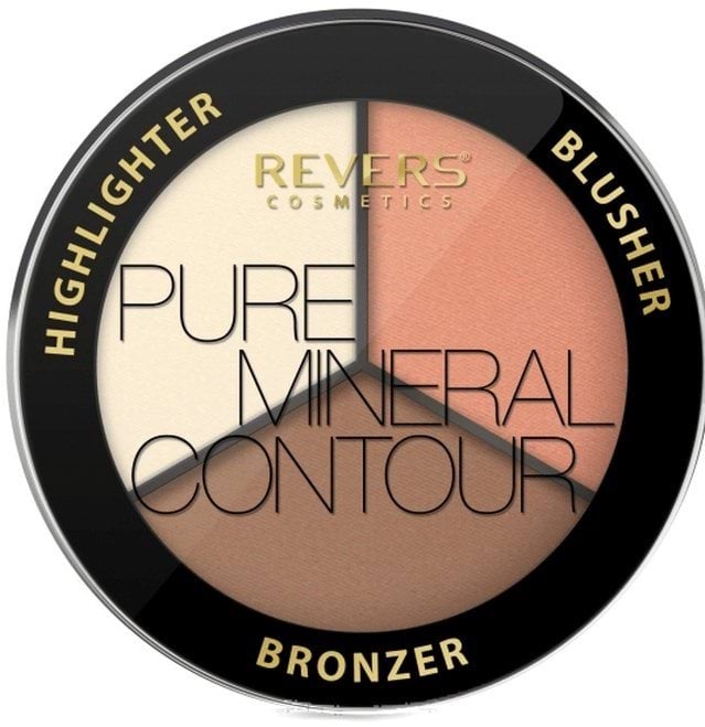 Палітра для контурингу обличчя REVERS PURE MINERAL №01, 7,5 г 2