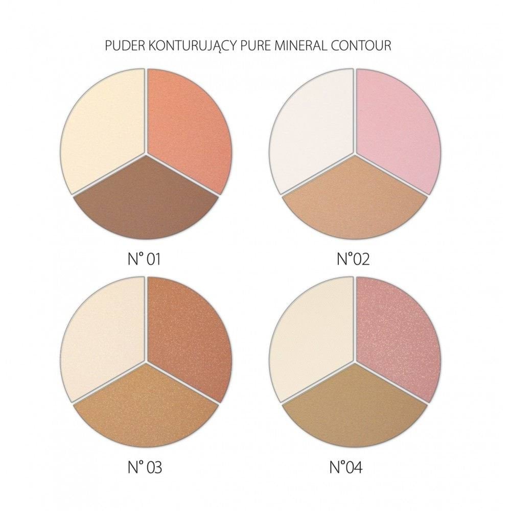 Палетка для контурингу REVERS Revers Cosmetics Pure Mineral Contour відтінок 01, 7.5 г фото 1