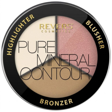 Палетка для контурингу REVERS Revers Cosmetics Pure Mineral Contour відтінок 04, 7.5 г фото 1