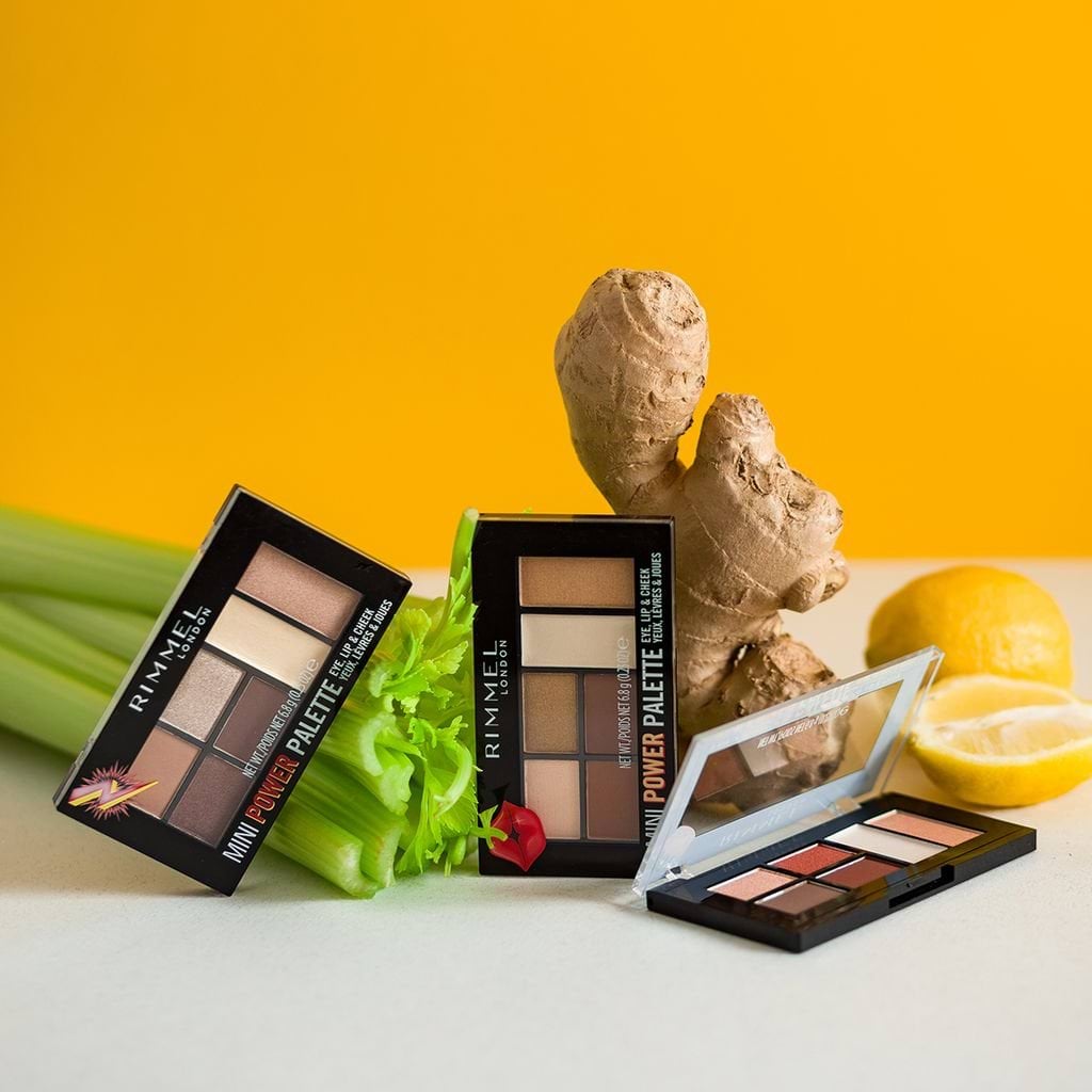 Палітра для макіяжу RIMMEL Mini Power Palette тіні для очей рум'яни помада відтінок 001 Fearless 6.8 г фото 2