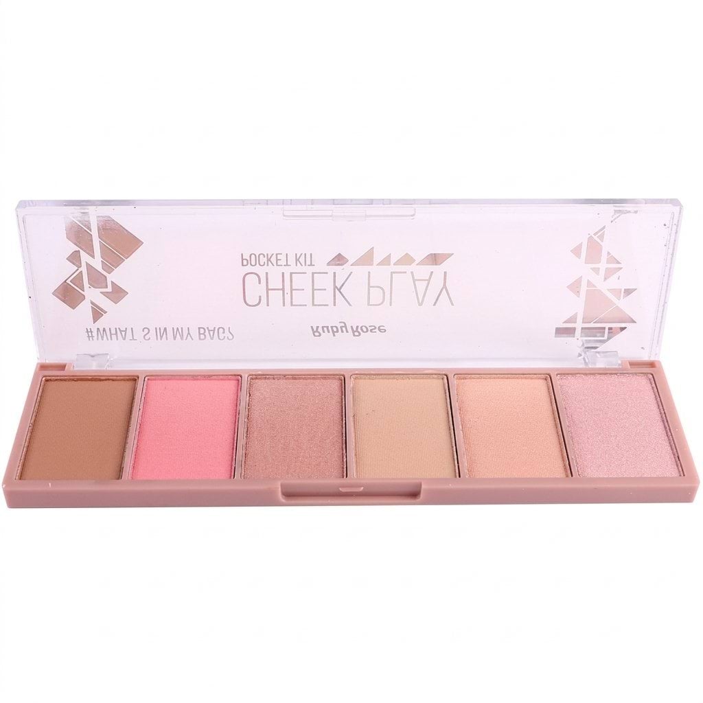 Палетка для макіяжу Ruby Rose Cheek Play Pocket Kit 18 г фото 1