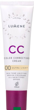 Крем для лица тонирующий Lumene CC CREAM SPF 20 Ultra Light 30 мл