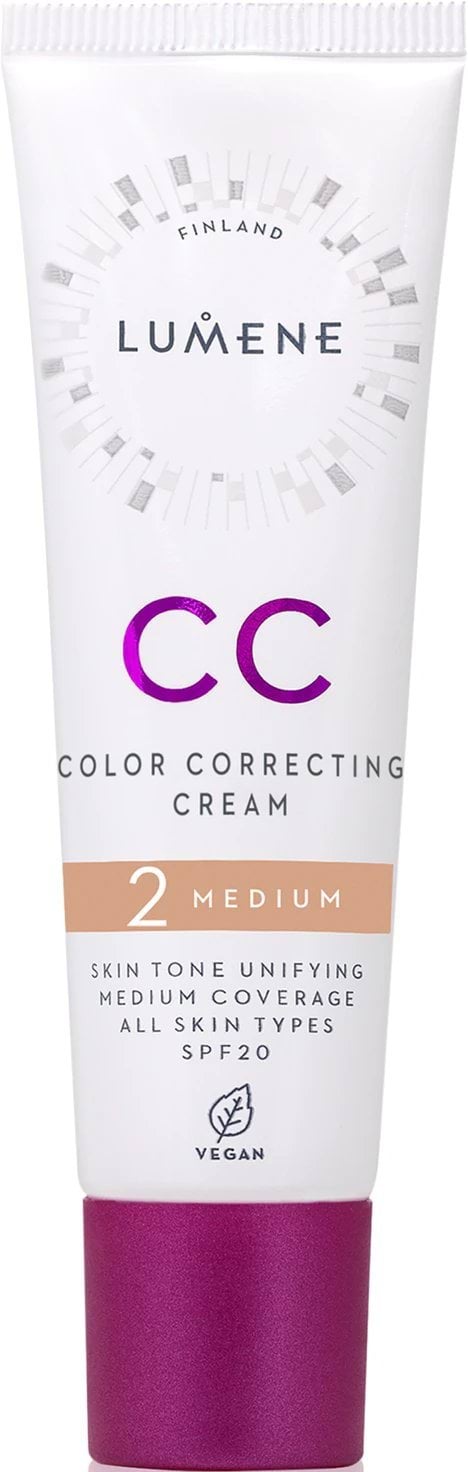 Крем для обличчя тонуючий Lumene CC CREAM SPF 20 Medium 30 мл 2