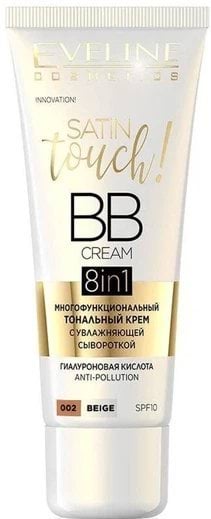 Крем для обличчя тональний BB Eveline SATIN TOUCH CREAM 8in1 02, 30 мл 3