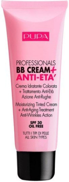 Крем-праймер для лица BB Pupa Cream+Primer увлажняющий антивозрастной №02 Sand 50 мл