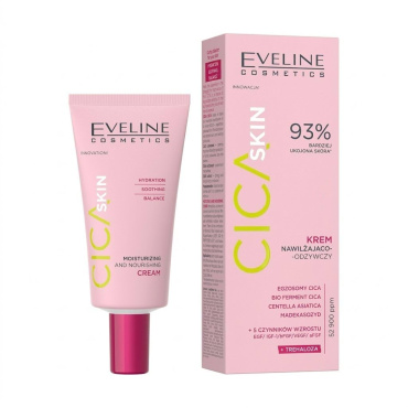 СС-крем Eveline Cosmetics Cica Skin Moisturizing And Nourishing Cream увлажняющий питательный 50 мл фото 1