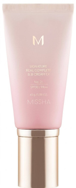BB-крем Missha M Signature Real Complete BB Cream SPF 30/PA++ зволожувальний відтінок 21 Light Beige 45 мл фото 1