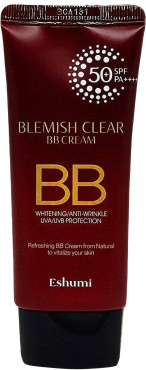 ВВ-крем для лица Eshumi Blemish Clear BB Cream SPF 50+ PA++++ матирующий 50 г фото 1