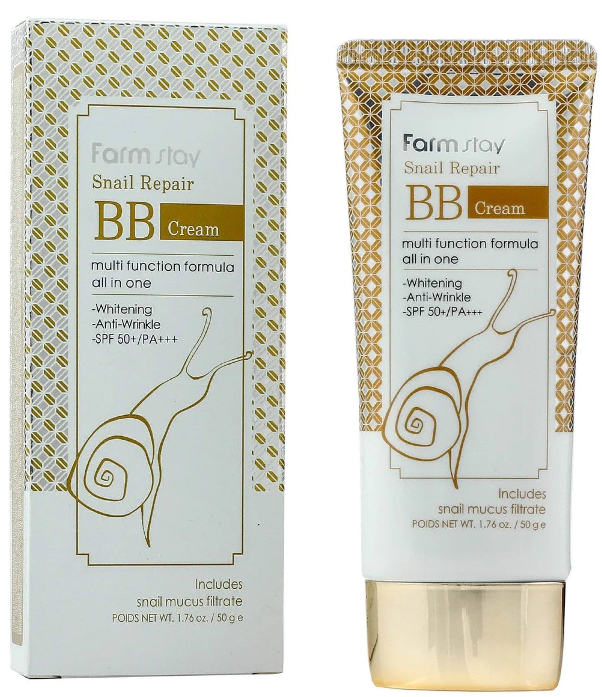 Крем для обличчя BB FarmStay з муцином равлика SPF 50+, 50 г 3