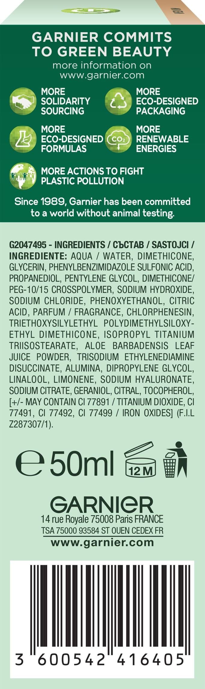 BB-крем Garnier Skin Naturals Секрет досконалості для нормальної шкіри відтінок натурально-бежевий 50 мл фото 2